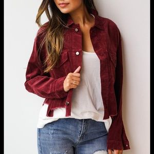 Lush red corduroy jacket